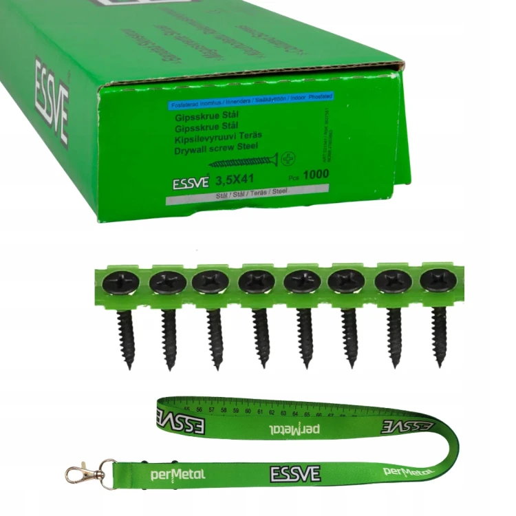 Essve 521341 Wkręty G-k 3,5x41 Do Stelaży Stalowych Ph2 41 Mm