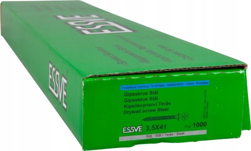 Essve 521341 Wkręty G-k 3,5x41 Do Stelaży Stalowych Ph2 41 Mm