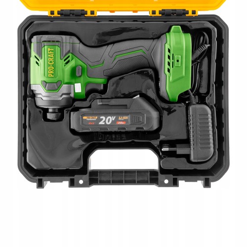 Procraft Ps25 Zakrętarka Udarowa Akumulatorowa 20v 230nm Hex 1/4