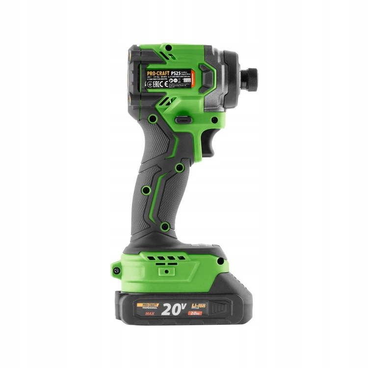Procraft Ps25 Zakrętarka Udarowa Akumulatorowa 20v 230nm Hex 1/4