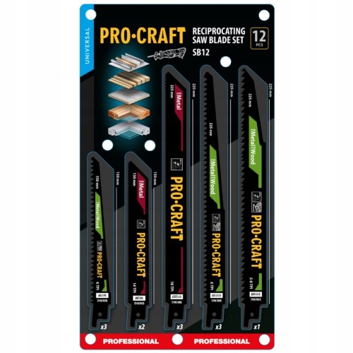 Procraft Sb12 Brzeszczoty Do Piły Szablastej Bim M42 Do Drewna Metalu