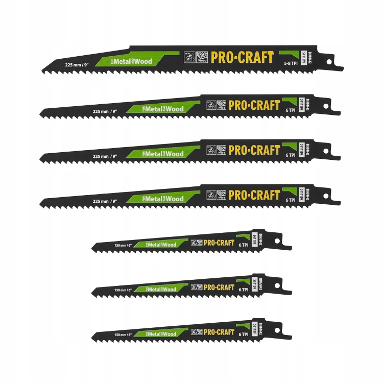 Procraft Sb12 Brzeszczoty Do Piły Szablastej Bim M42 Do Drewna Metalu