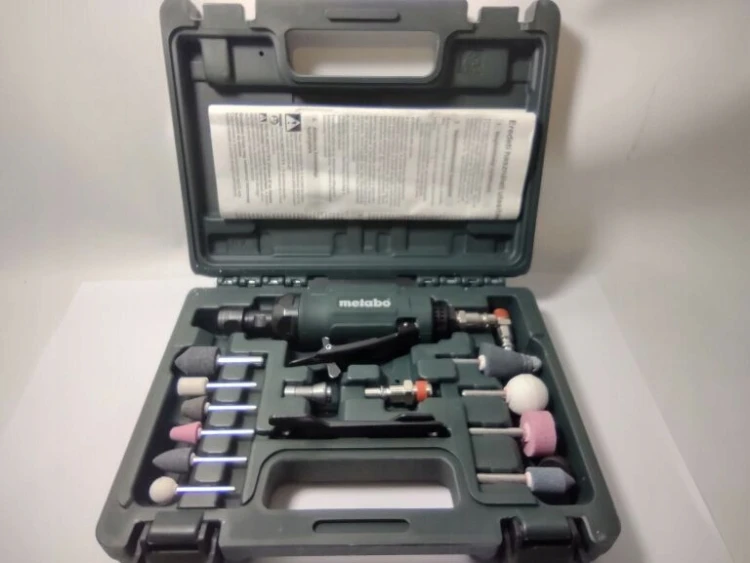 Metabo 604116500 Dg 25 Set Pneumatyczna Szlifierka Prosta + Akcesoria