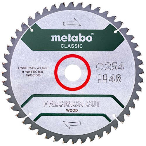 Metabo Tarcza Do Drewna 254x30 48z Wz Kgs 254 M