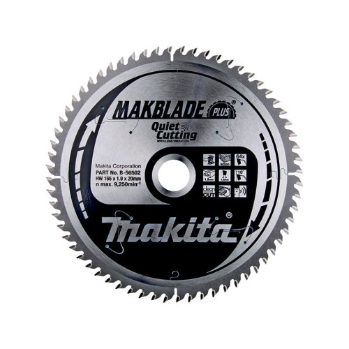 Makita B-56502 tarcza do drewna 165mm 64Z