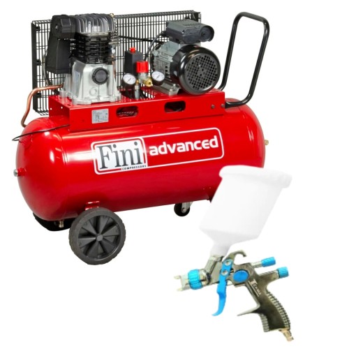 Fini Mk103-100-3m Kompresor 100l 10bar + Pistolet Lvlp