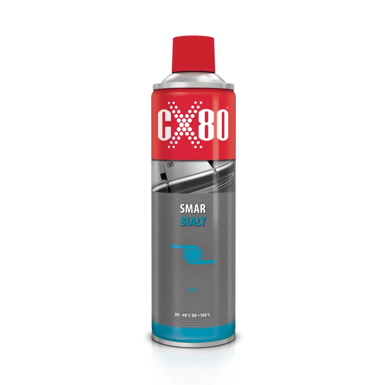 Cx80 Smar Biały 500ML Aerozol Smar Do Zawiasów Zamków