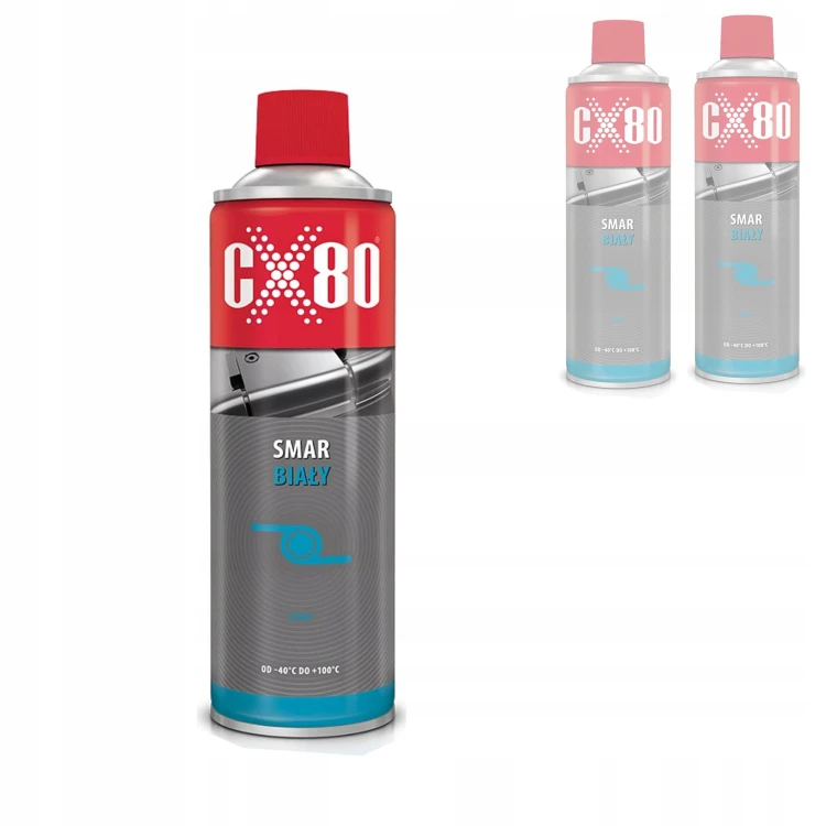 Cx80 Smar Biały 500ML Aerozol Smar Do Zawiasów Zamków