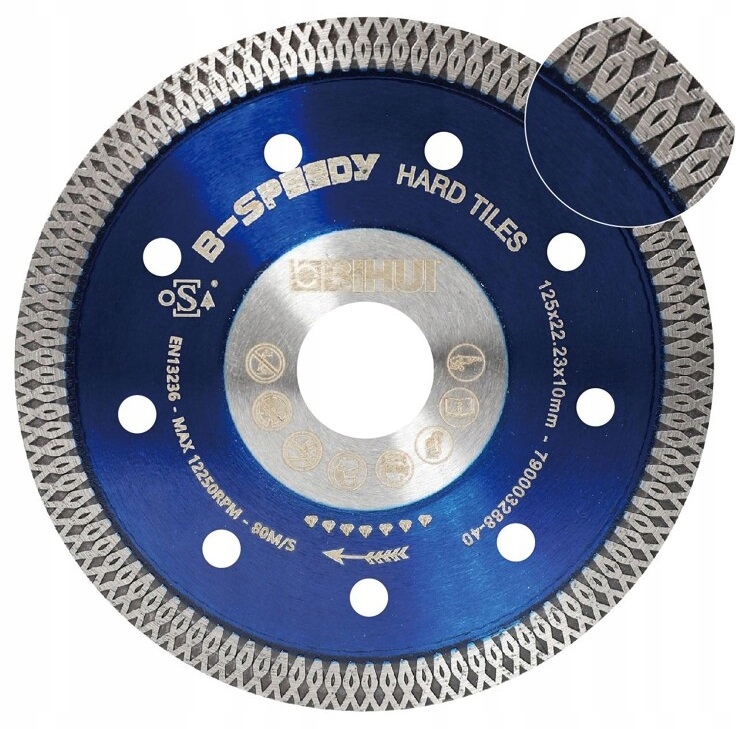 Bihui Dcdm125 Tarcza Diamentowa B-speedy Do Gresu 125mm