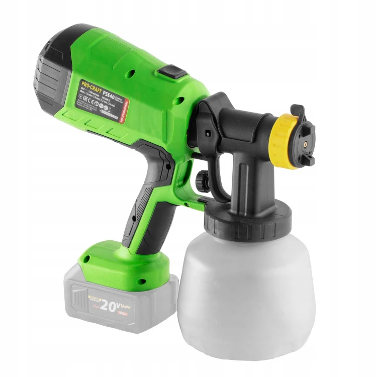 Procraft Pse40bb Pistolet Natryskowy Do Malowania Akumulatorowy