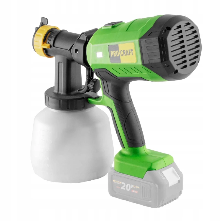 Procraft Pse40bb Pistolet Natryskowy Do Malowania Akumulatorowy