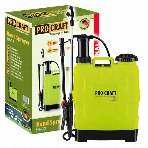 Procraft Hs-12 Opryskiwacz Ciśnieniowy Plecakowy 12l