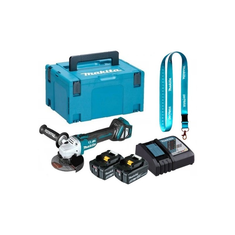 Makita DGA513RTJ  Aku. Szlifierka Kątowa 125mm 18V