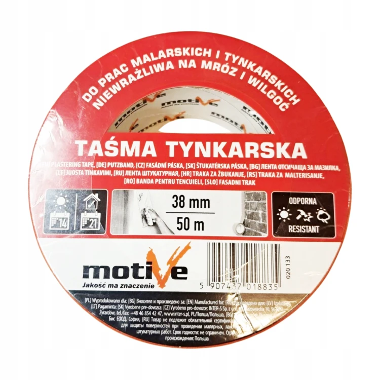 Motive taśma tynkarska 38mm 50m do elewacji