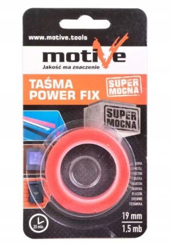 Motive Taśma Montażowa Power Fix 19mm 1,5m