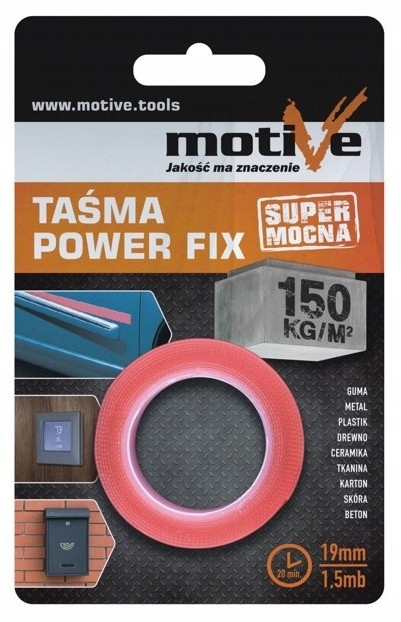 Motive Taśma Montażowa Power Fix 19mm 1,5m