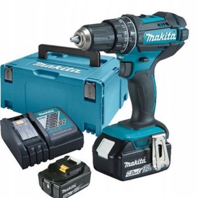 Makita Dhp482rfj Wiertarko-wkrętarka Udarowa 18v 62nm 2x3,0ah Makpac