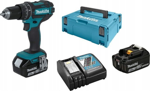 Makita Dhp482rfj Wiertarko-wkrętarka Udarowa 18v 62nm 2x3,0ah Makpac