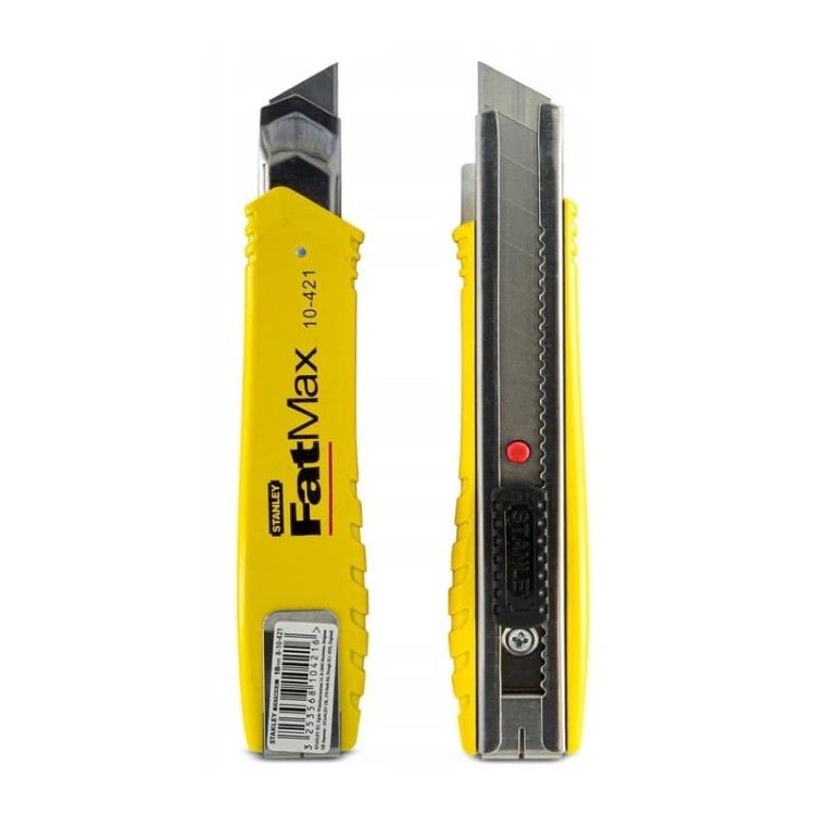 Stanley 8-10-421 fatmax nóż łamanym z blokadą 18mm widok z przodu