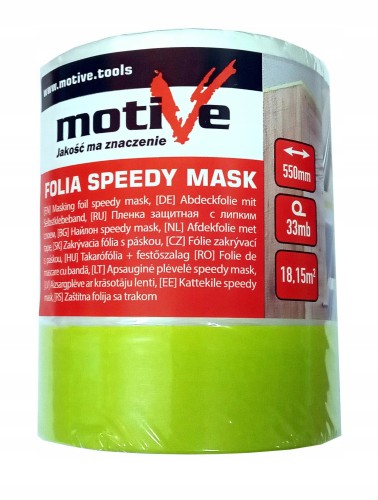 Motive Folia Speedy Mask Comfort 550mm 33m Z Taśmą Maskującą