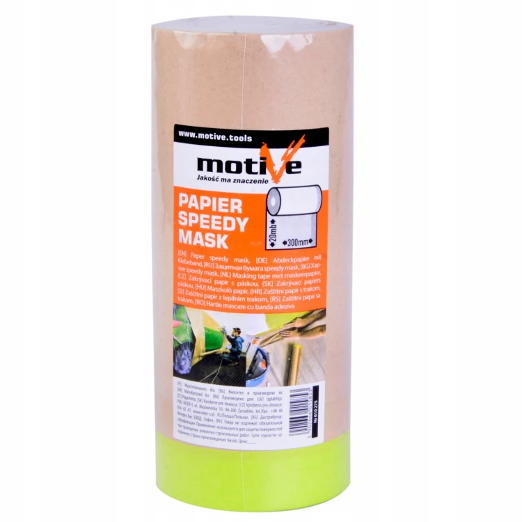 Motive Papier Speedy Mask 300mm 20m Z Taśmą Maskującą