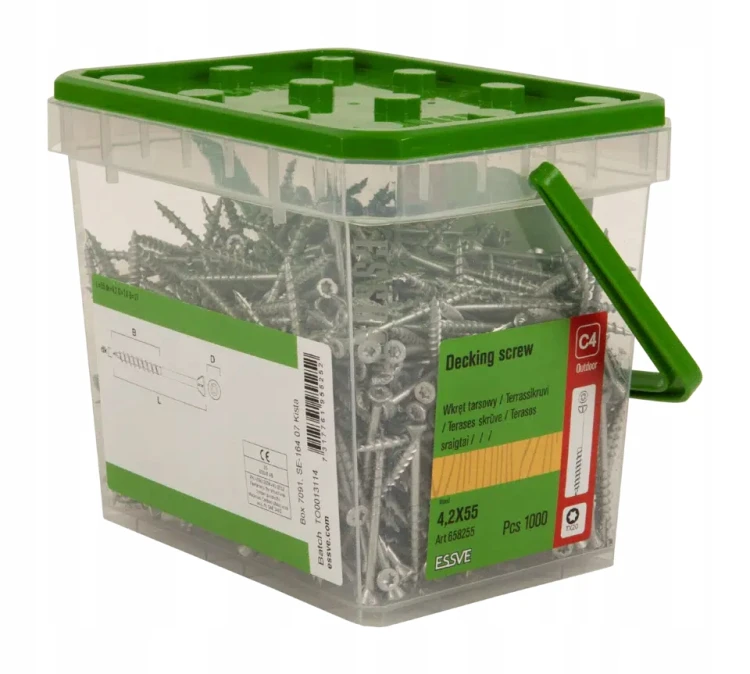 Essve Wkręty Tarasowe 4,2x55mm Corrseal C4 Tx20 1000szt
