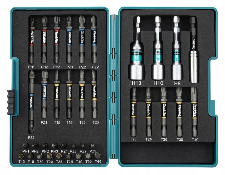 Makita E-26179 Zestaw Bitów Impact Premier 38 Szt pH Pz Torx Nasadki