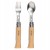 Opinel 08 Zestaw Piknikowy Picnic Plus Nóż Sztućce Inox Drewno Bukowe