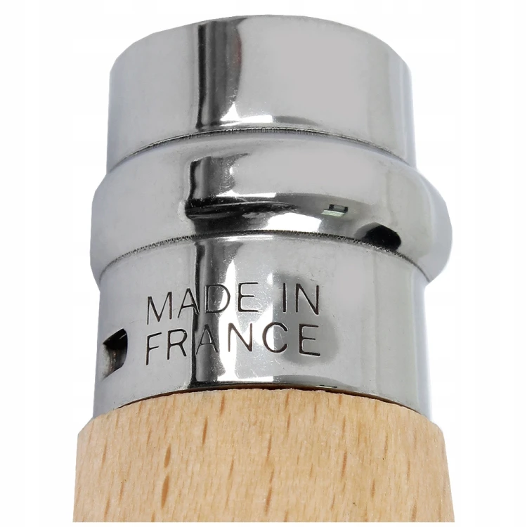 Opinel 08 Nóż Turystyczny Składany Stal Inox Natural Drewno Bukowe