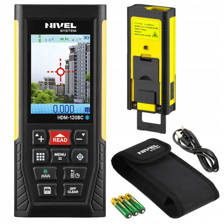 Nivel System Hdm-120bc Dalmierz Laserowy 120m Kamera Bluetooth USB Ip54