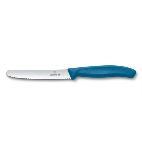 Victorinox Swiss Classic Nóż Kuchenny Do Pomidorów Ząbkowany 11cm Niebieski