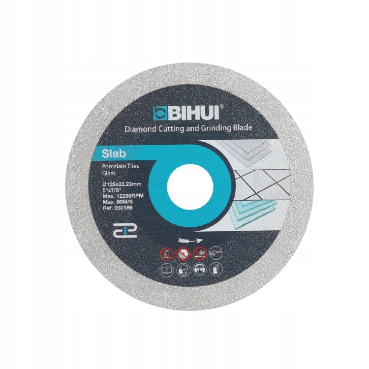 Bihui B-clean Tarcza Diamentowa 125mm Do Szkła Porcelany Gresu Dpg125