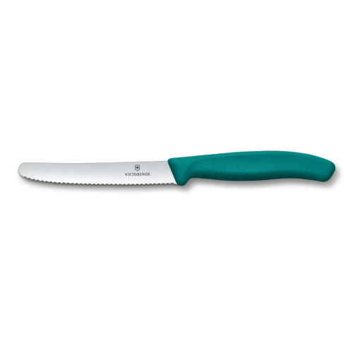 Victorinox Swiss Classic Nóż Do Pomidorów Ząbkowany 11cm Zielony 6.7834.c1