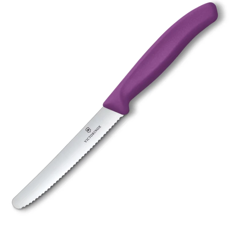 Victorinox Swiss Classic Nóż Do Pomidorów Ząbkowany 11cm Fioletowy 6.7835.c1