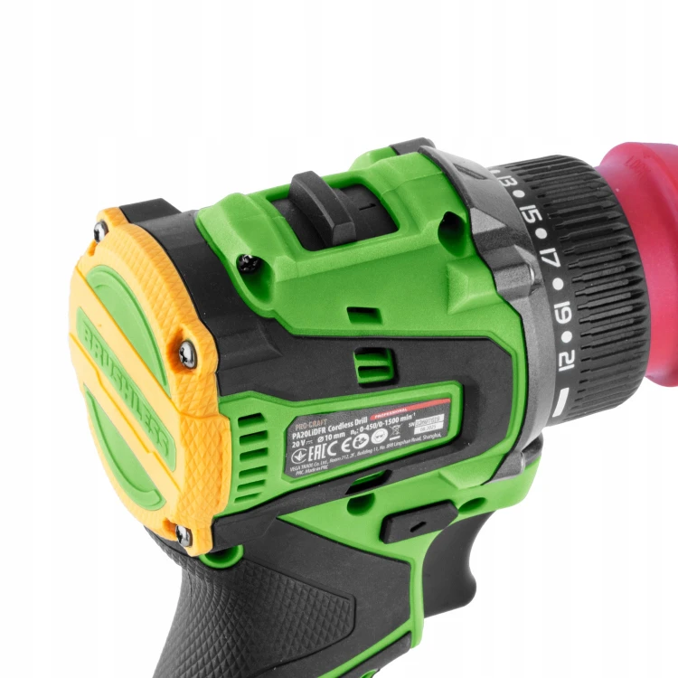 Procraft Pa20li Dfr Wiertarko-wkrętarka 20v 50nm 2ah Walizka