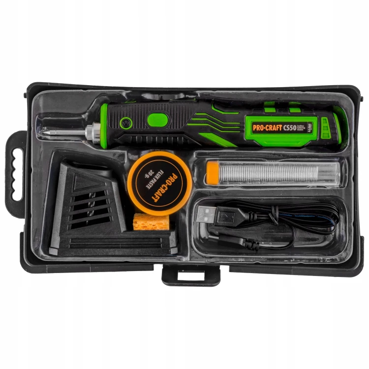 Procraft Cs50 Stacja Lutownicza Akumulatorowa 3,7v 11w 450°c
