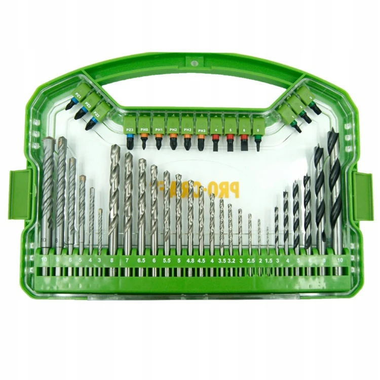 Procraft Dbs-101 Zestaw Wierteł Bitów 101 El Hss S2 Do Metalu Drewna