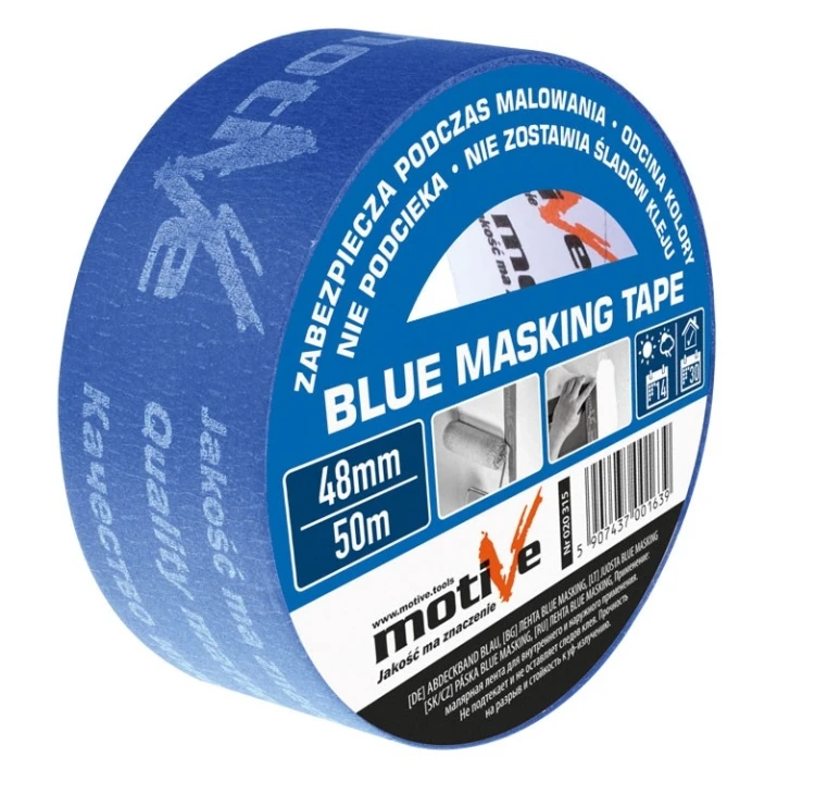 Motive 020313 Taśma Malarska Blue Masking Tape 30mm 50m Niebieska