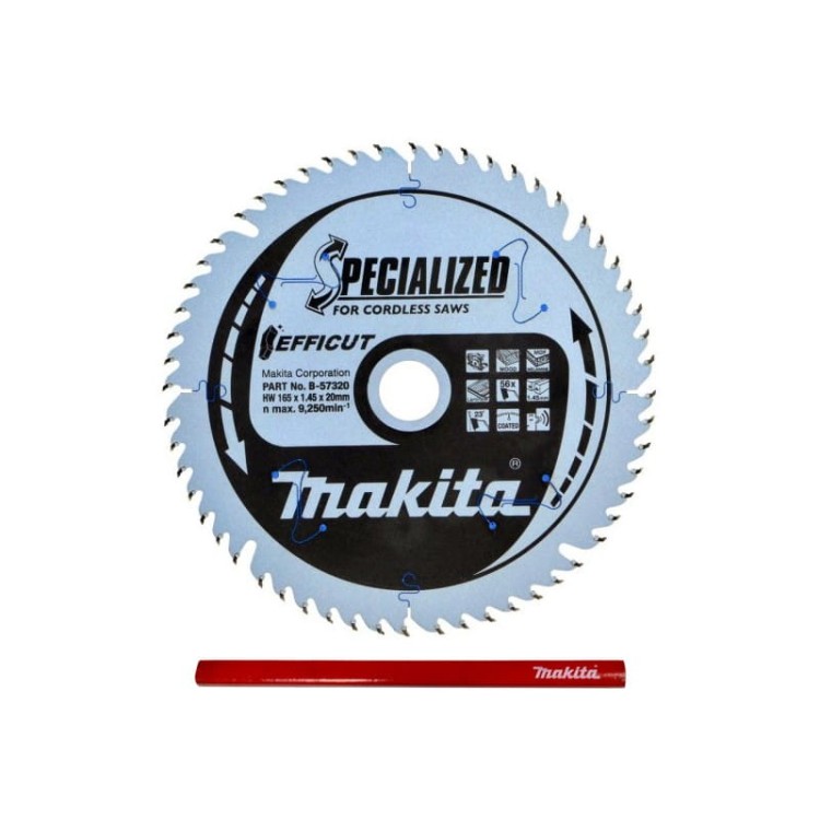 Makita Efficut B-57320 tarcza do drewna laminatu 165mm