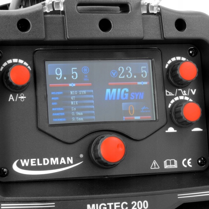 Półautomat Spawalniczy Migtec 200LCD Synergy Mig Mag Mma Tig Flux 200a 230v