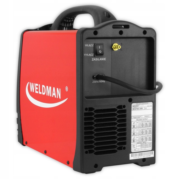 Półautomat Spawalniczy Migtec 200LCD Synergy Mig Mag Mma Tig Flux 200a 230v