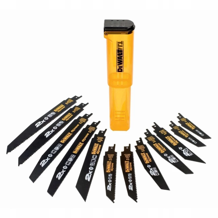 Dewalt Dt2441l Zestaw 12 Brzeszczotów Do Piły Szablastej Drewno Metal