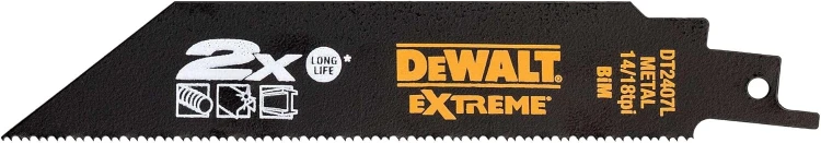 Dewalt Dt2441l Zestaw 12 Brzeszczotów Do Piły Szablastej Drewno Metal