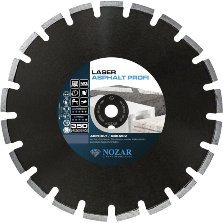 Nozar Profi Line 350mm tarcza do cięcia asfaltu betonu