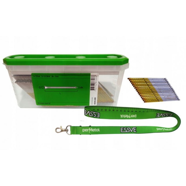 Essve Gwoździe 57mm A2 Edge Fast Rakbandad 300szt