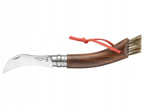 Opinel 003250 Nóż Do Grzybów No 08 Black Orzech Virobloc Prezent