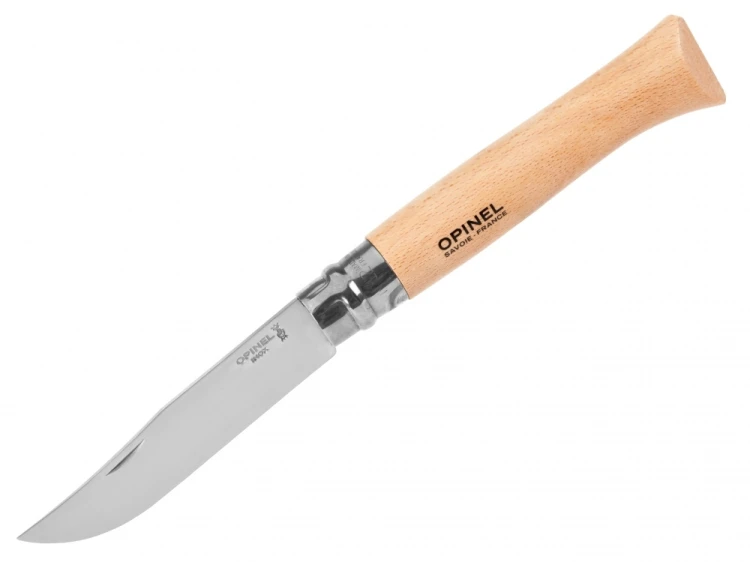 Opinel 123100 Nóż Składany No 10 Inox Natural Buk 100mm Virobloc