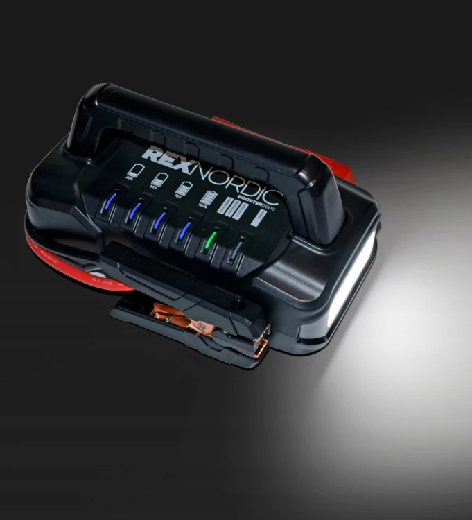 Rex Nordic Boost2000 Rozrusznik Awaryjny 12/24v 2000a Powerbank LED