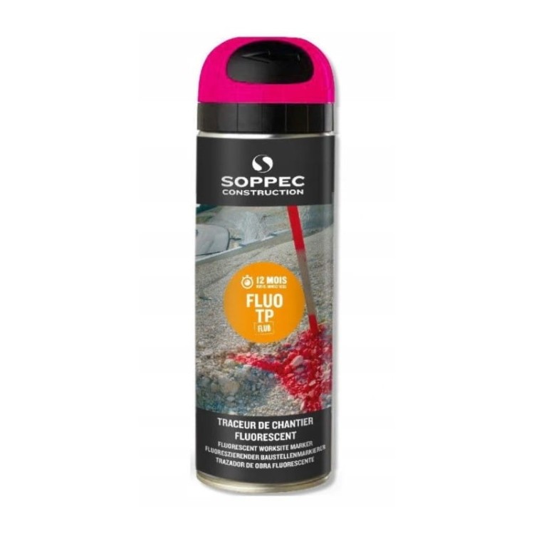 Soppec TP Fluo spray różowa farba geodezyjna