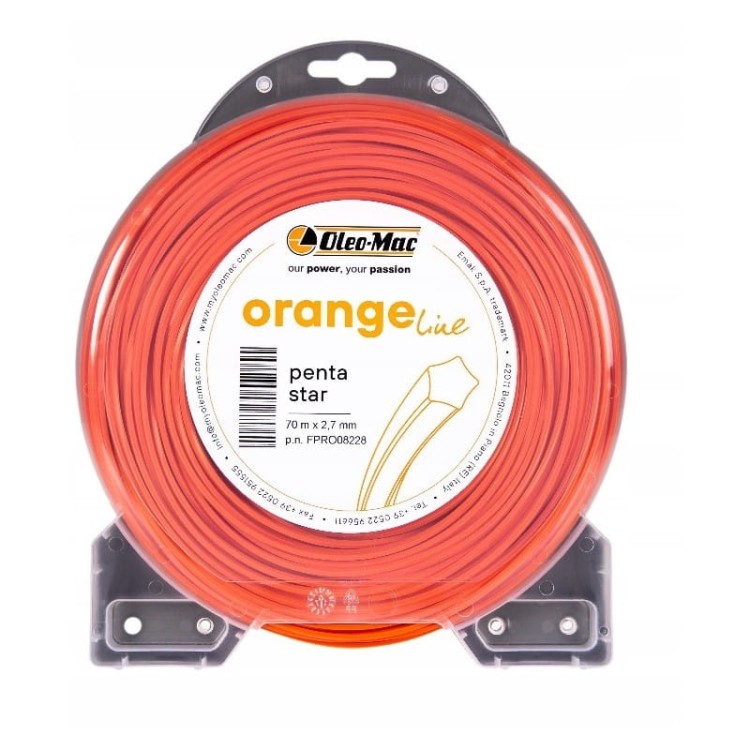 Oleo-Mac Peta Star żyłka tnąca do kosiarki nylonowa 70m x 2,7mm